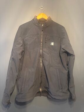 Carhartt women  Black Heavy-Duty Zip Front Jacket